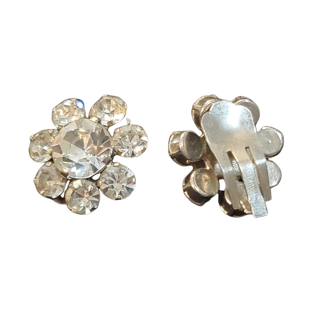 Antique Clip-on Earings Costume Jewelry